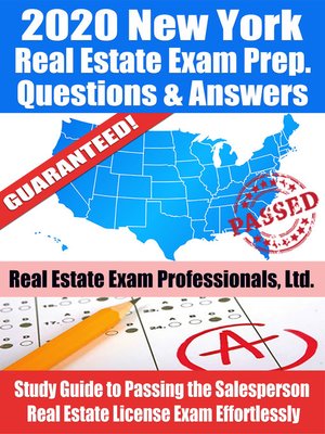 cover image of 2020 New York Real Estate Exam Prep Questions & Answers